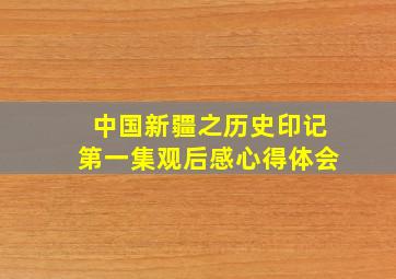 中国新疆之历史印记第一集观后感心得体会