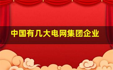 中国有几大电网集团企业