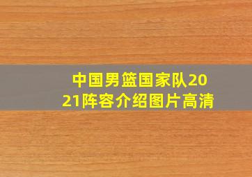 中国男篮国家队2021阵容介绍图片高清