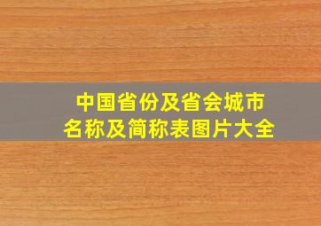 中国省份及省会城市名称及简称表图片大全