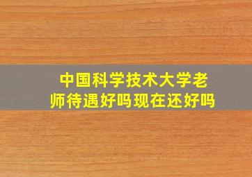 中国科学技术大学老师待遇好吗现在还好吗