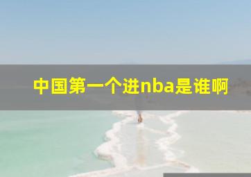 中国第一个进nba是谁啊