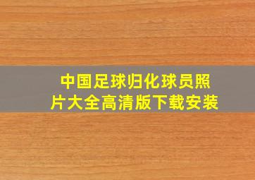 中国足球归化球员照片大全高清版下载安装