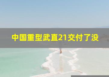 中国重型武直21交付了没