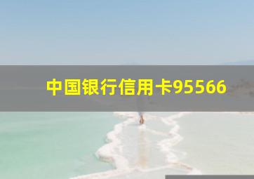 中国银行信用卡95566