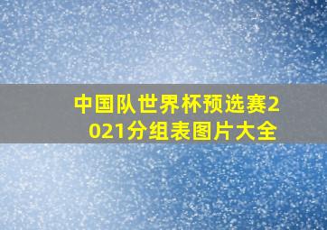 中国队世界杯预选赛2021分组表图片大全