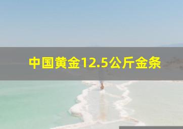 中国黄金12.5公斤金条