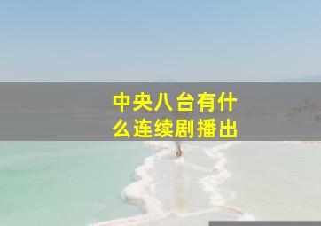 中央八台有什么连续剧播出