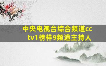 中央电视台综合频道cctv1榜样9频道主持人