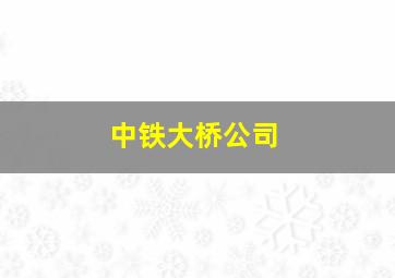 中铁大桥公司