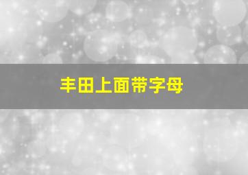 丰田上面带字母