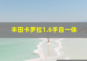 丰田卡罗拉1.6手自一体