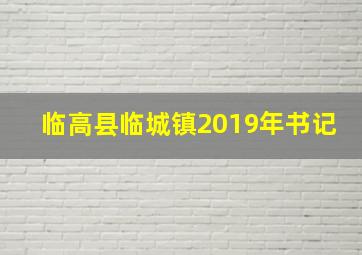 临高县临城镇2019年书记