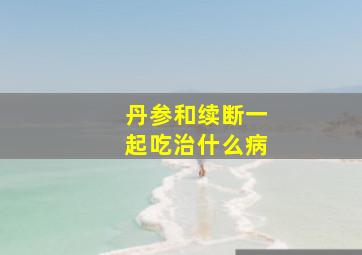 丹参和续断一起吃治什么病