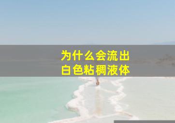 为什么会流出白色粘稠液体