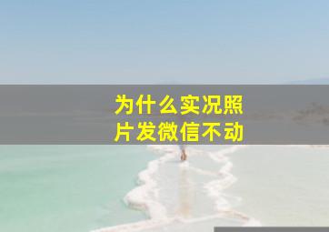 为什么实况照片发微信不动