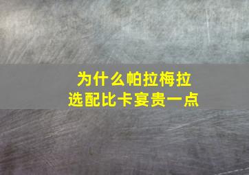 为什么帕拉梅拉选配比卡宴贵一点