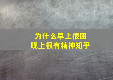 为什么早上很困晚上很有精神知乎