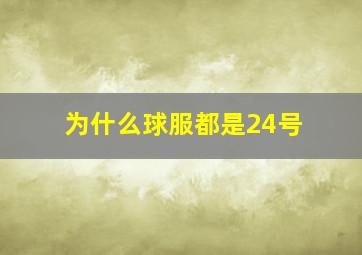 为什么球服都是24号