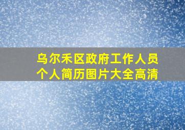 乌尔禾区政府工作人员个人简历图片大全高清