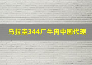 乌拉圭344厂牛肉中国代理