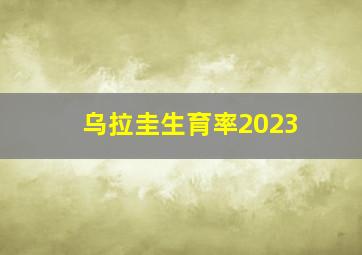 乌拉圭生育率2023