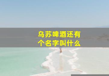 乌苏啤酒还有个名字叫什么