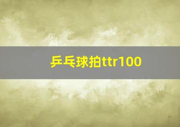 乒乓球拍ttr100