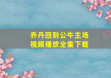 乔丹回到公牛主场视频播放全集下载