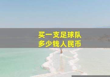 买一支足球队多少钱人民币