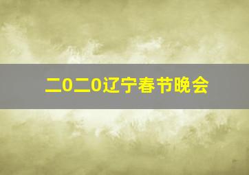 二0二0辽宁春节晚会