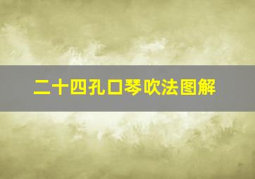 二十四孔口琴吹法图解