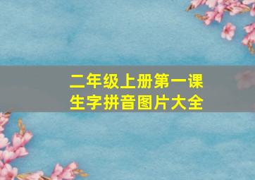 二年级上册第一课生字拼音图片大全