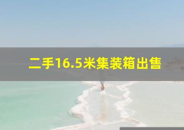 二手16.5米集装箱出售