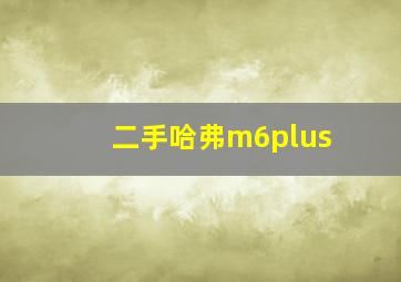 二手哈弗m6plus