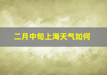 二月中旬上海天气如何