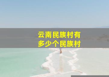 云南民族村有多少个民族村