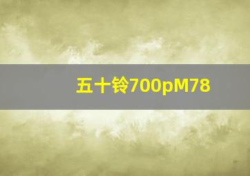 五十铃700pM78