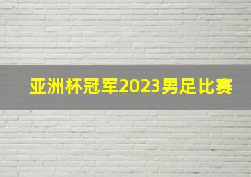 亚洲杯冠军2023男足比赛