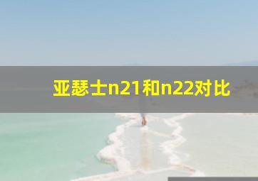 亚瑟士n21和n22对比