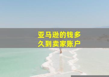 亚马逊的钱多久到卖家账户