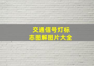 交通信号灯标志图解图片大全