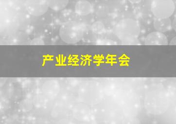 产业经济学年会