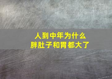 人到中年为什么胖肚子和胃都大了