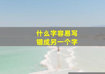 什么字容易写错成另一个字