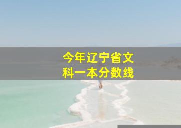 今年辽宁省文科一本分数线