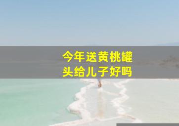 今年送黄桃罐头给儿子好吗