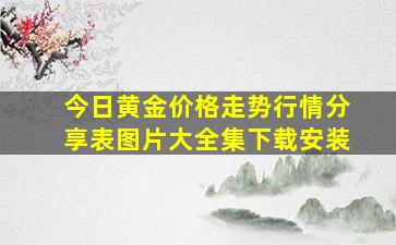 今日黄金价格走势行情分享表图片大全集下载安装