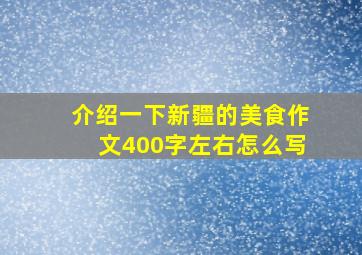 介绍一下新疆的美食作文400字左右怎么写