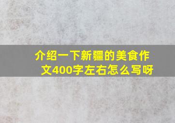 介绍一下新疆的美食作文400字左右怎么写呀